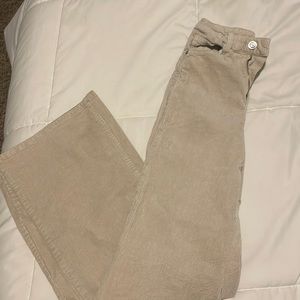 Long straight corduroy pants